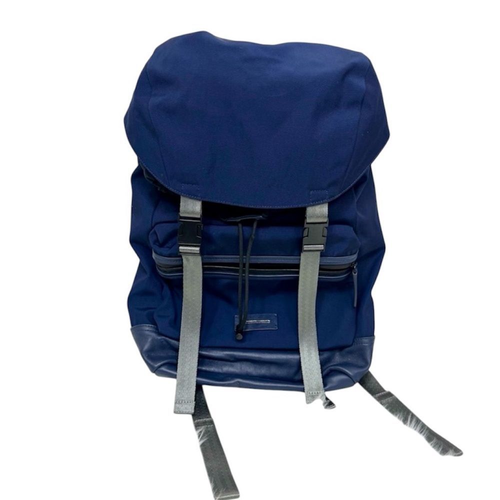 New Uri Minkoff Unisex Navy Blue Drawstring Square Backpack / Laptop Bag